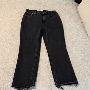 Abercrombie ankle straight jeans
